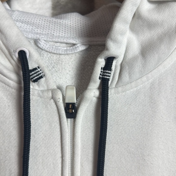 Adidas Men’s White Full zip up Jumper size L/Large - Picture 8 of 16